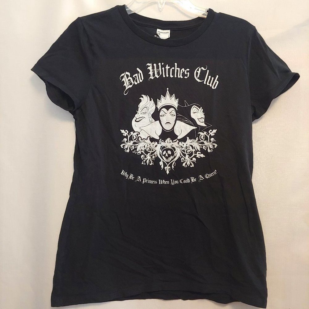 Disney Bad Witches Club "Why Be A Princess" Black T-shirt size M